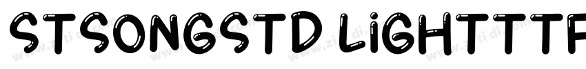 STSongStd Lightttf字体转换